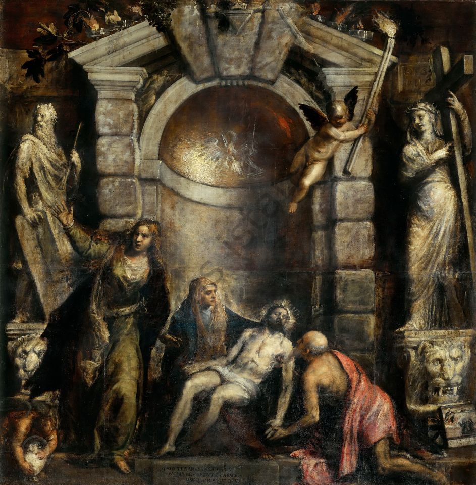 Pieta (completed by Palma il Giovane (Jacopo Negretti)