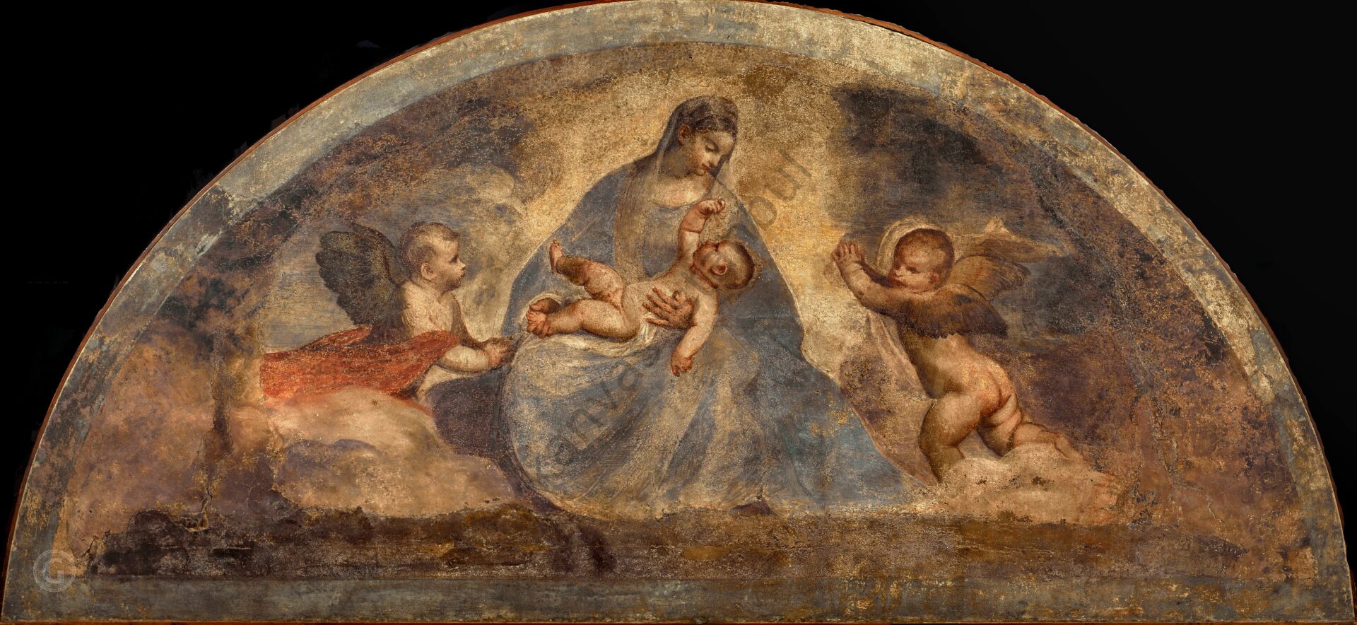 Virgin and Child with two Angels