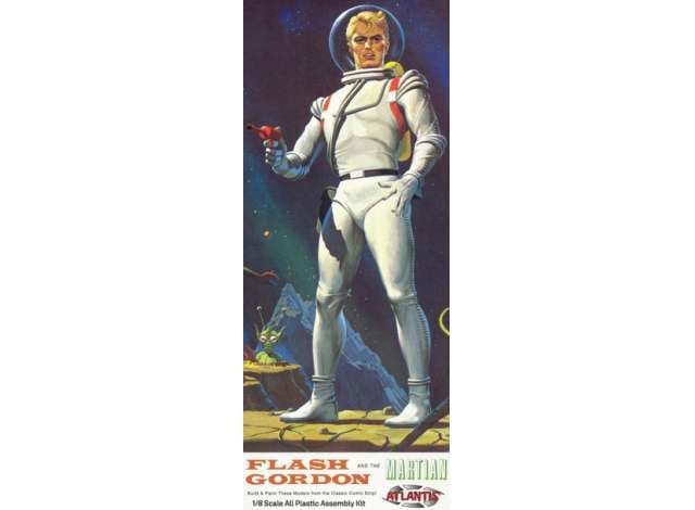 1/8 Flash Gordon and the Martian, plastic modelkit