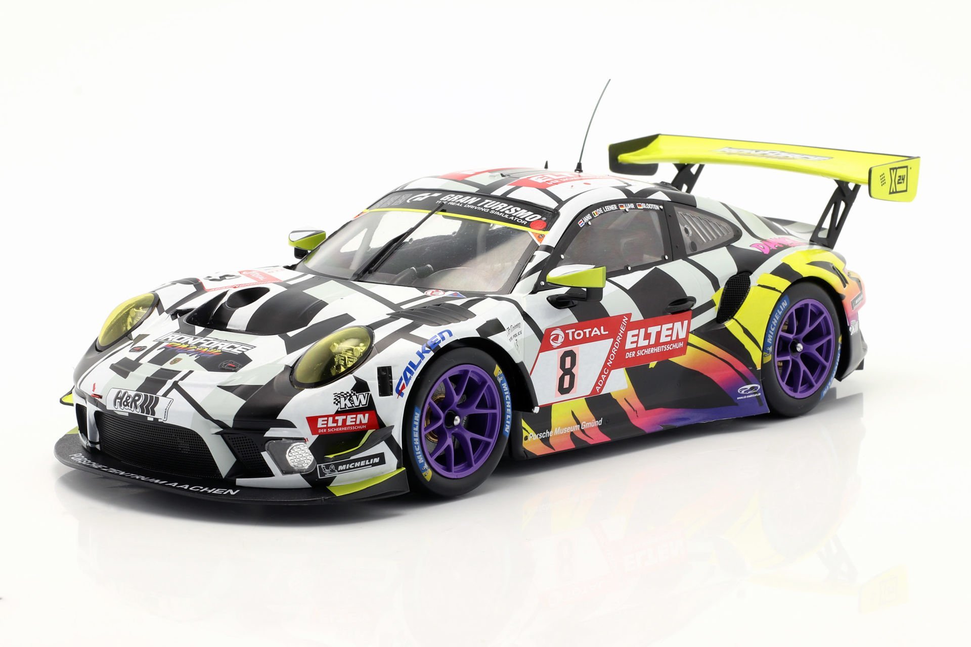 IXO-MODELS - PORSCHE - 911 991-2 GT3 R TEAM IRON FORCE N 8 24h NURBURGRING 2019 J.E.SLOOTEN - L.LUHR - A.DE LEENER - S.JANS