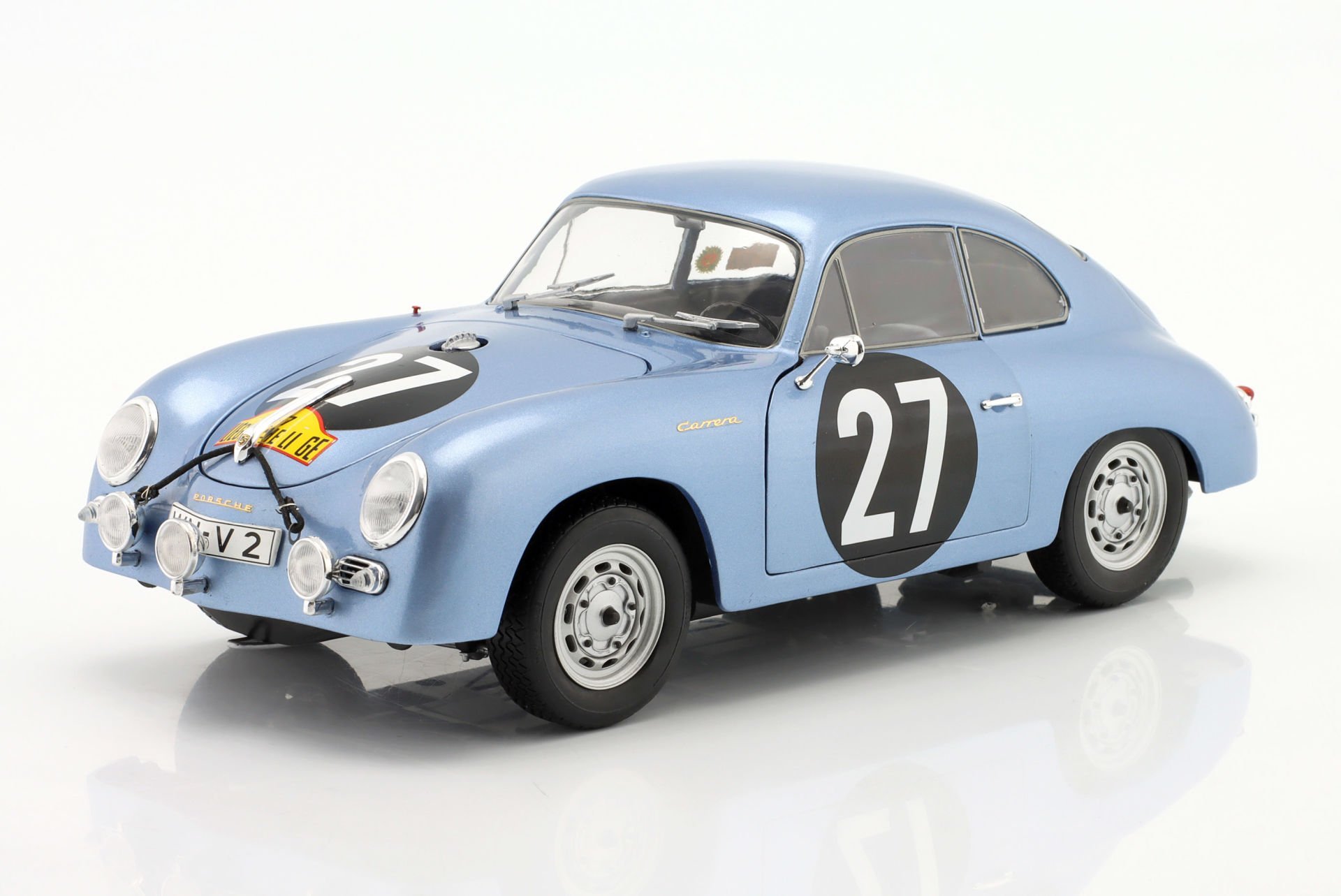 SCHUCO - PORSCHE - 356A CARRERA COUPE N 27 RALLY LIEGE - ROMA - LIEGE 1960