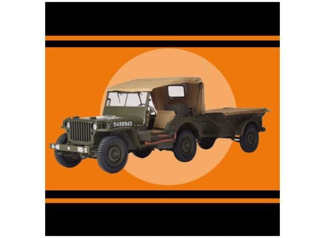1/8 Jeep Willys with trailer *Metal Modelkit*