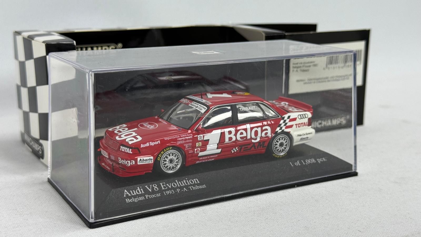 MINICHAMPS - AUDI - V8 EVOLUTION DUBOIS RACING N 1 BELGIAN PROCAR 1993 P-A.THIBAUT