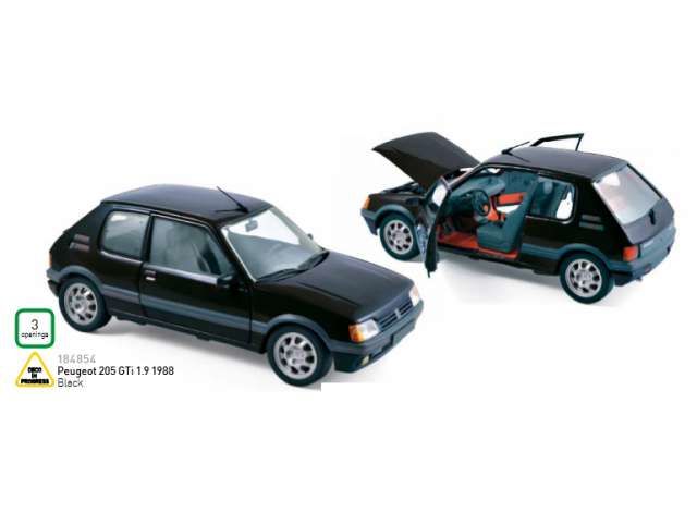 1988 Peugeot 205 GTi 1.9, black