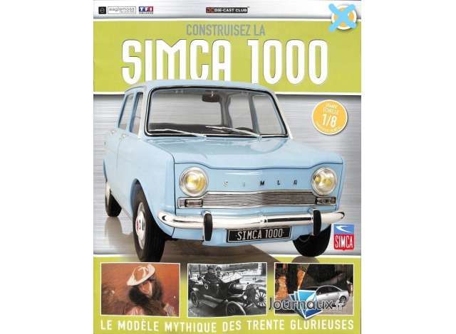 1/8 Simca 1000 Building parts: backrest bottom and rear shelf NR 32