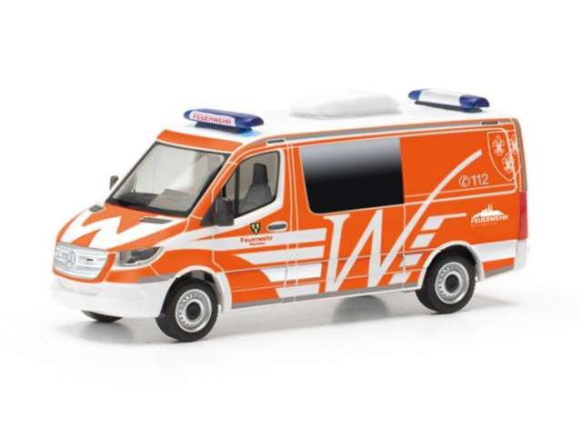 1/87 2018 Mercedes Benz Sprinter *Wiesbaden* Fire Department, orange/white