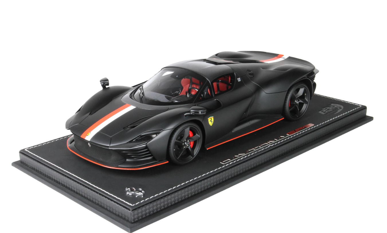 BBR-MODELS - FERRARI - DAYTONA SP3 CLOSED ROOF ICONA PRINCIPATO DI MONACO LIVERY N 16 PERSONAL CAR CHARLES LECLERC 2022