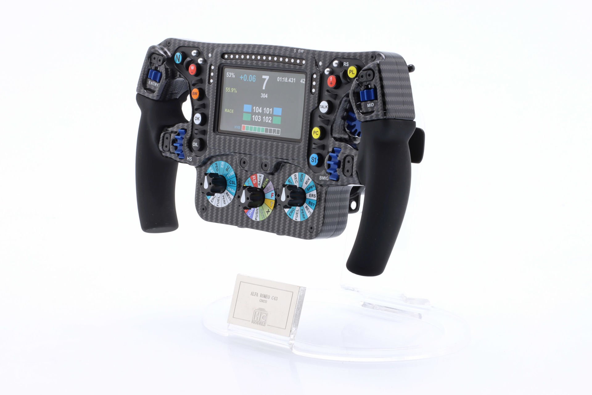 HCMODELS - Bottas #77 & Guanyou #24 Alfa Romeo C43 Formula 1 2023 steering