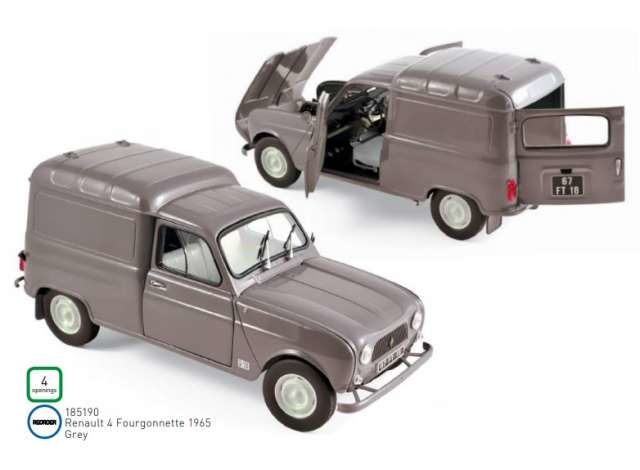 1965 Renault 4 Fourgonnette, grey