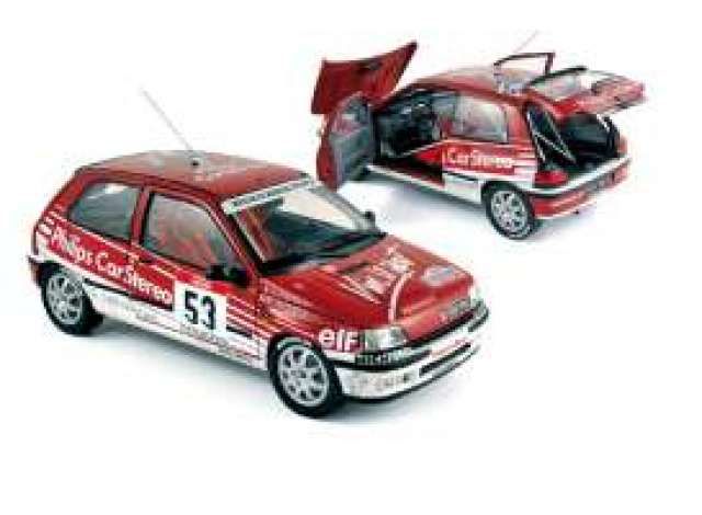 1991 Renault Clio 16S #53 Tour de Corse, red/white