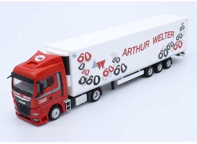 1/87 MAN TGX GM K.Sz. Arthur Welter 60 year , White/black/red