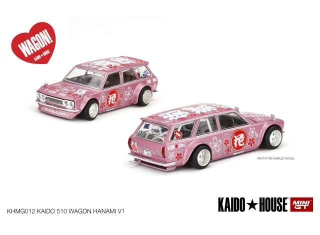 1/64 Kaido House RHD Datsun 510 Wagon *Hanami V2*, pink