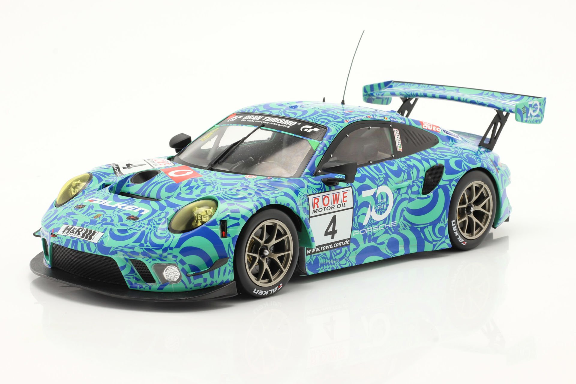 IXO-MODELS - PORSCHE - 911 GT3 R FALKEN CAMOUFLAGE DESIGN N 4 VLN NURBURGRING 2018 RAGGINGER - TANDY - VANTHOOR