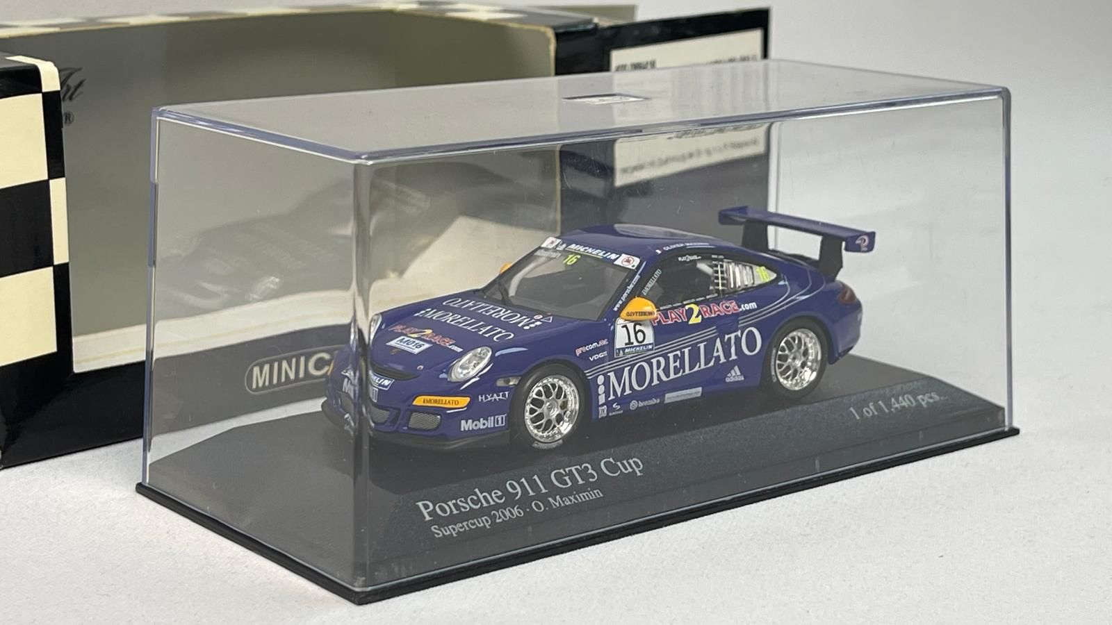 MINICHAMPS - PORSCHE - 911 997 GT3 N 16 SUPERCUP 2006 O.MAXIMIN