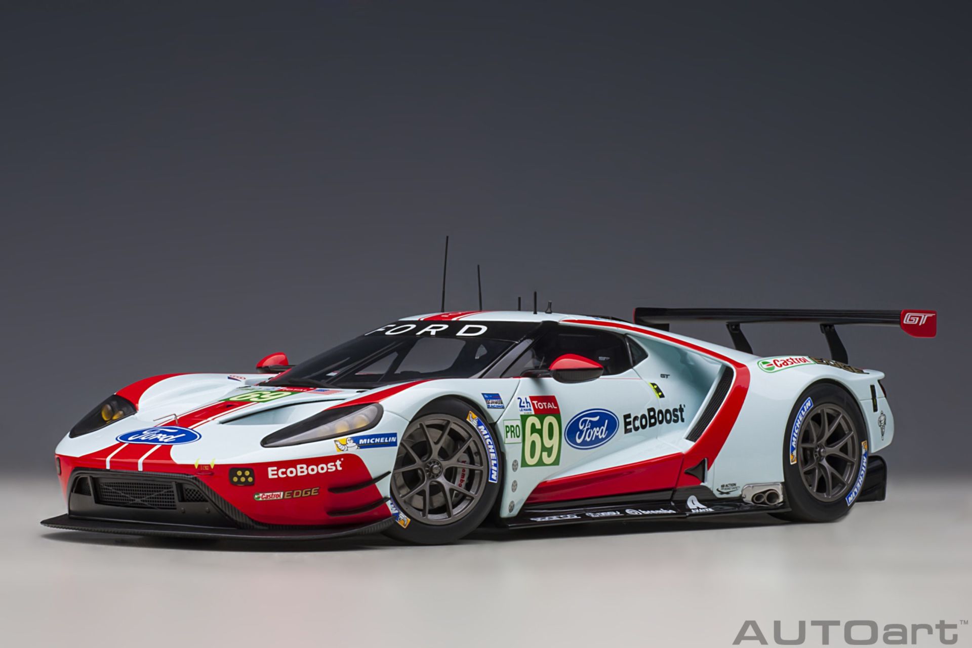 AUTOART - FORD USA - GT FORD ECOBOOST 3.5L TURBO V6 TEAM FORD CHIP GANASSI USA N 69 24h LE MANS 2019 R.BRISCOE - S.DIXON - R.WESTBROOK