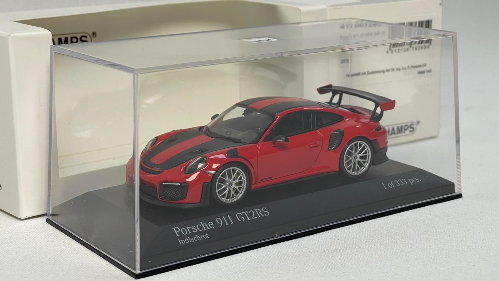 MINICHAMPS - PORSCHE - 911 991-2 GT2 RS WEISSACH PACKAGE 2018 - SILVER RIMS