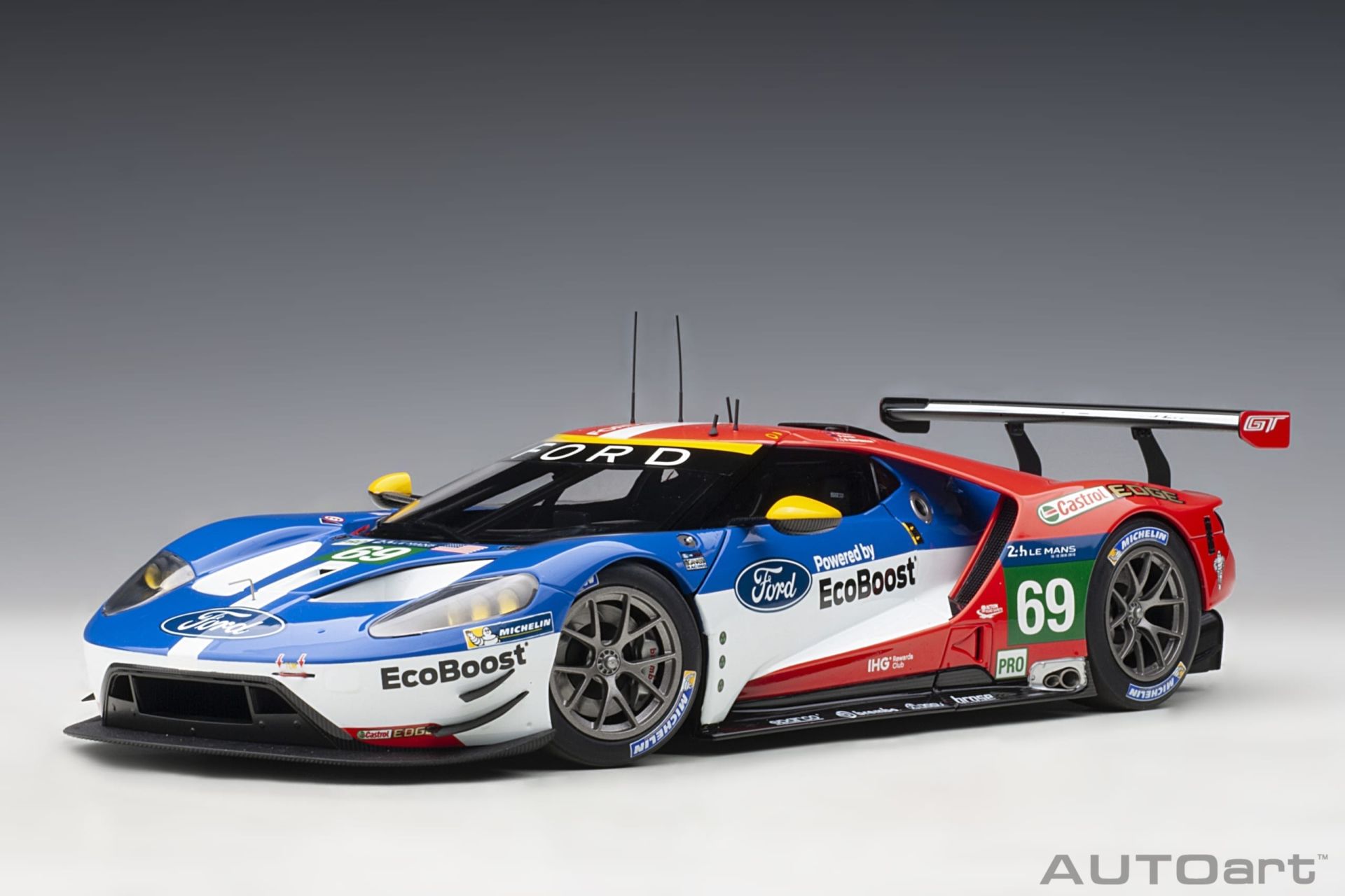AUTOART - FORD USA - GT 3.5L TURBO V6 TEAM FORD CHIP GANASSI USA N 69 3rd 24h LE MANS 2016 R.BRISCOE - R.WESTBROOK - S.DIXON