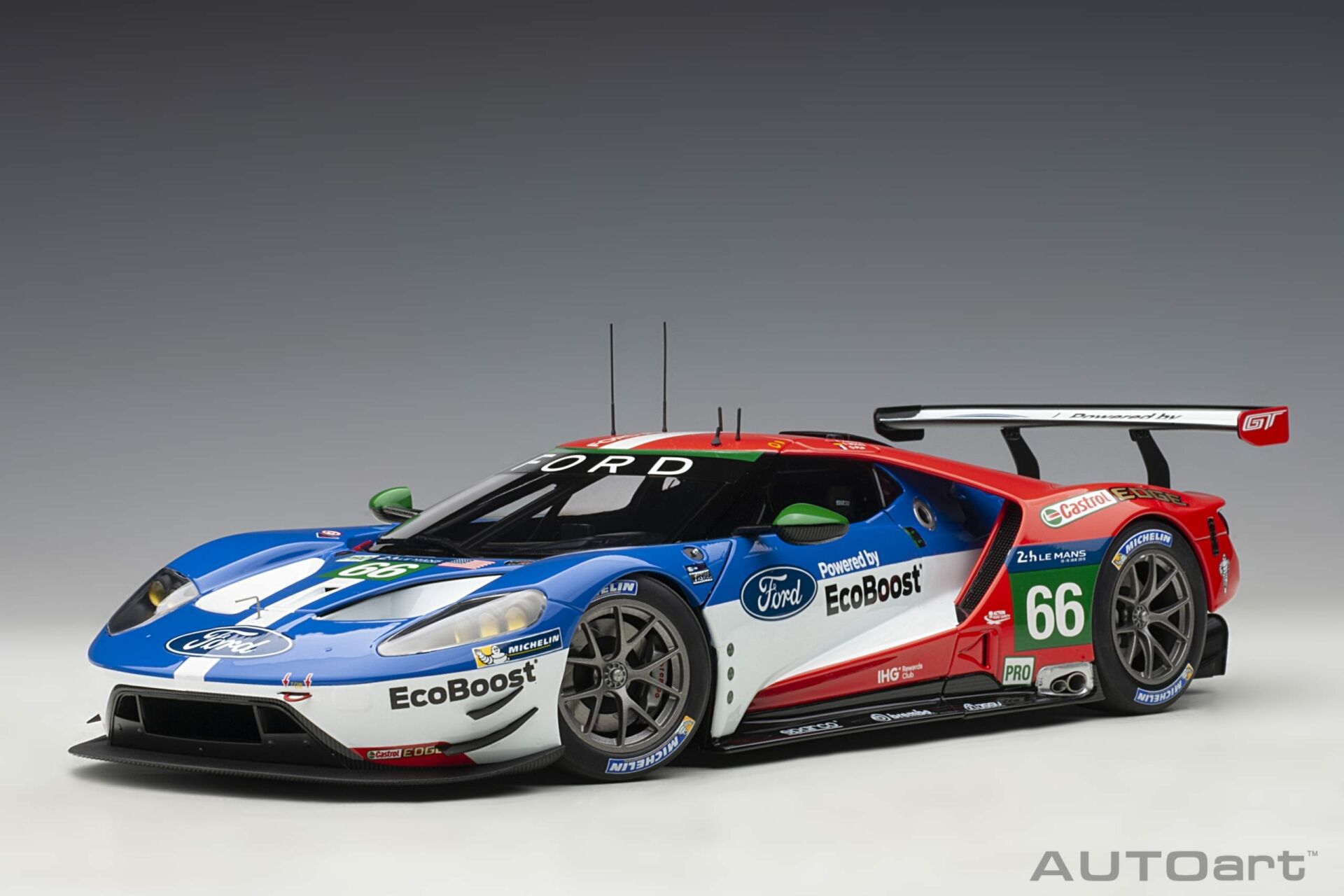 AUTOART - FORD USA - GT 3.5L TURBO V6 TEAM FORD CHIP GANASSI UK N 66 24h LE MANS 2016 O.PLA - S.MUCKE - B.JOHNSON