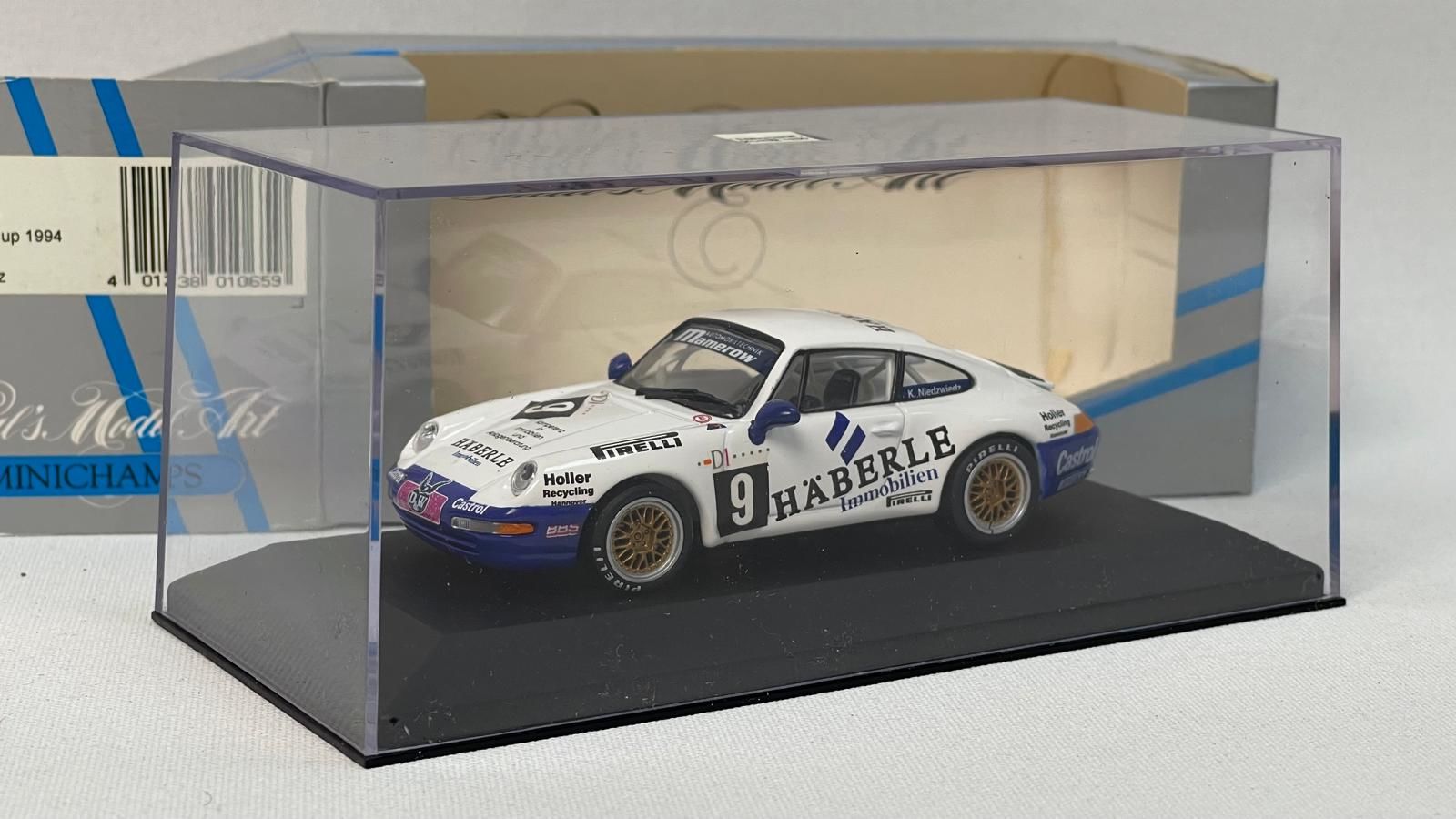 MINICHAMPS - PORSCHE - 911 993 TEAM HABERLE N 9 ADAC GT CUP 1993 K.NIEDZWIEDZ