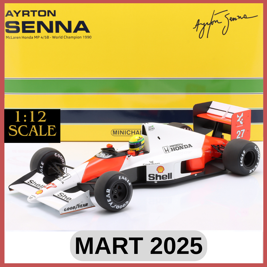 MINICHAMPS - McLAREN - F1 MP4/5B HONDA V10 TEAM MARLBORO N 27 WORLD CHAMPION SEASON 1990 AYRTON SENNA