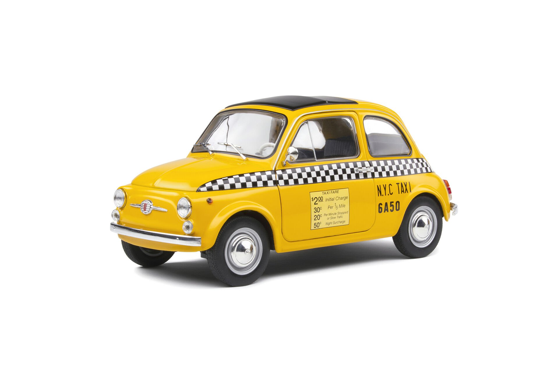 SOLIDO - FIAT - 500 TAXI NYC NEW YORK CITY 1965