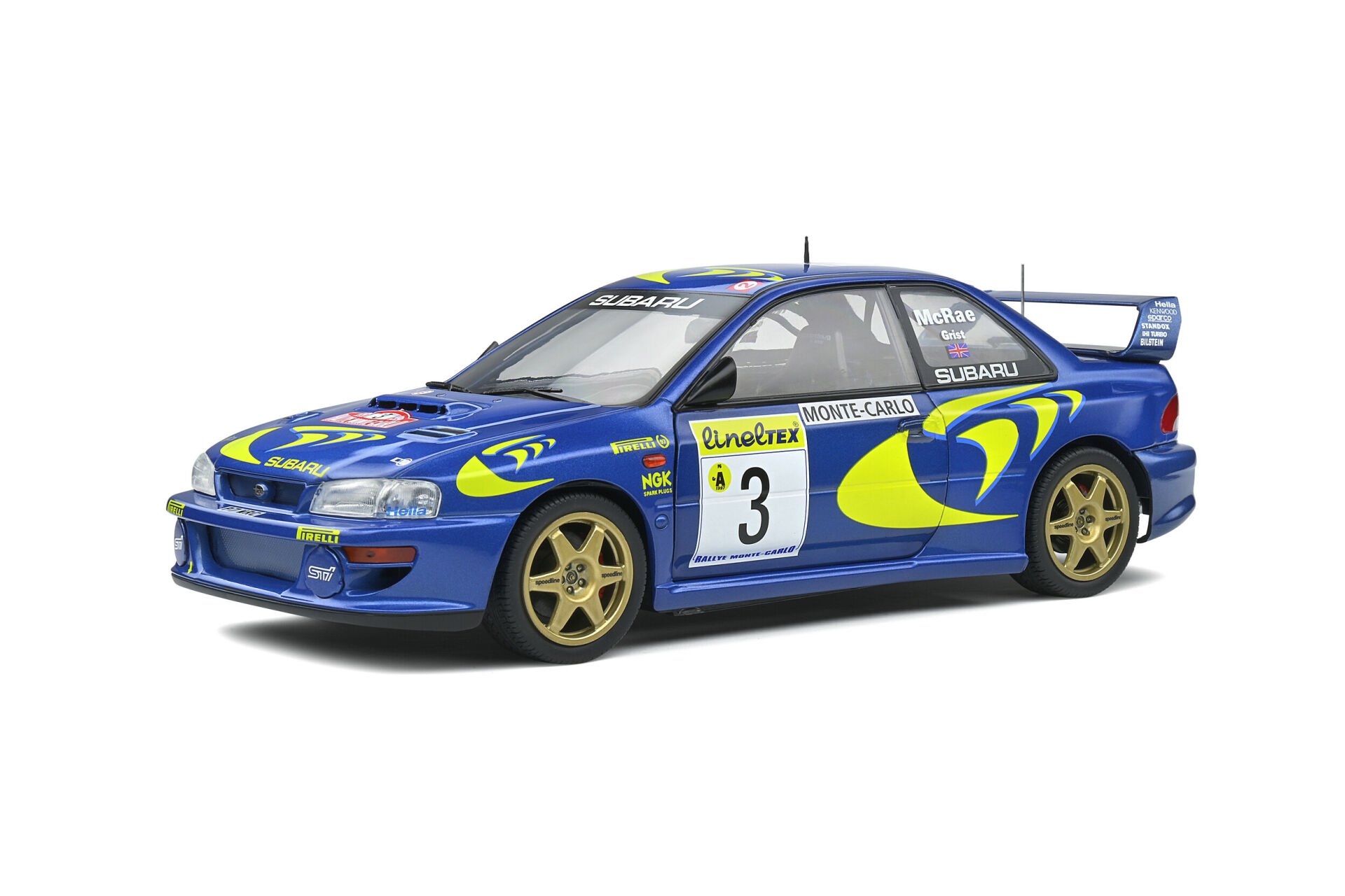 SOLIDO - SUBARU - IMPREZA S4 WRC N 3 3rd RALLY MONTECARLO 1998 C.McRAE - N.GRIST
