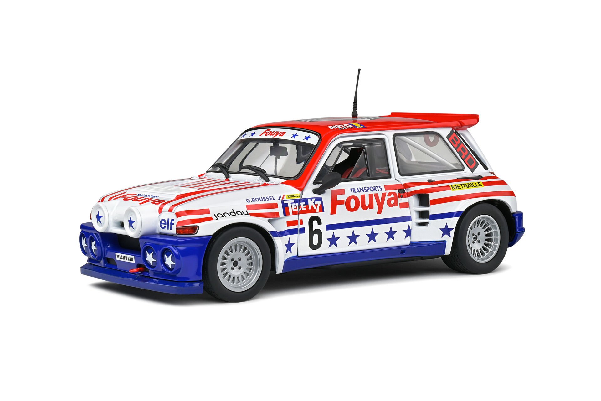 SOLIDO - RENAULT - R5 MAXI TURBO N 1 RALLY CROSS 1987 G.ROUSSEL