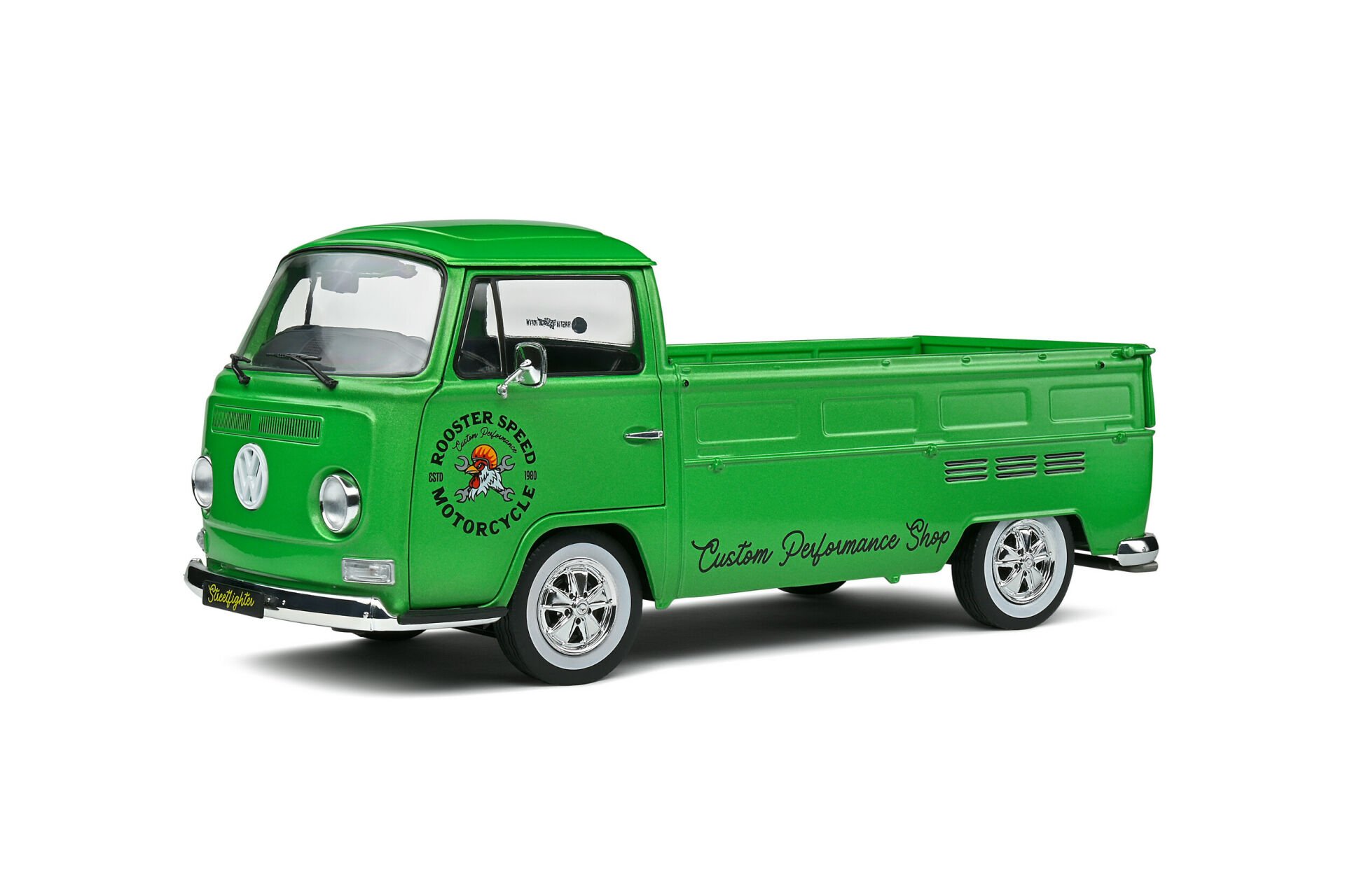 SOLIDO - VOLKSWAGEN - T2 PICK-UP ROOSTER SPEED MOTORCYCLE CUSTOM 1968