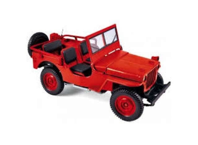 1942 Jeep, red