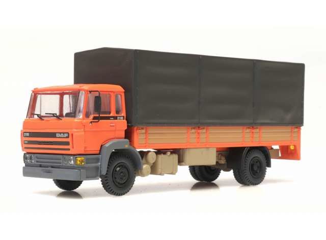 1/87 DAF Cabine C Open Box and Hood, orange/brown