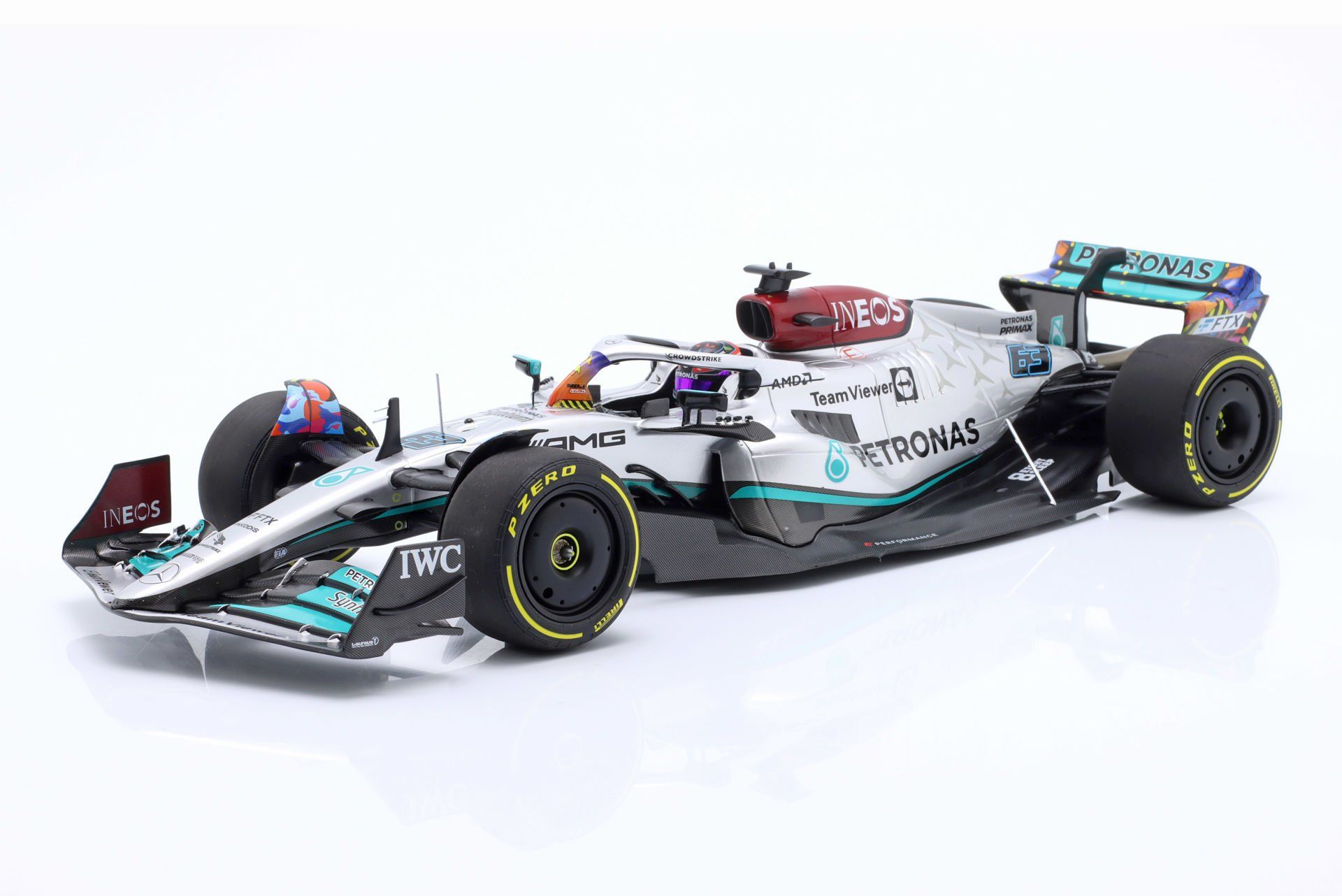MINICHAMPS - MERCEDES GP - F1 W13E TEAM MERCEDES-AMG PETRONAS F1 N 63 MIAMI GP 2022 GEORGE RUSSEL