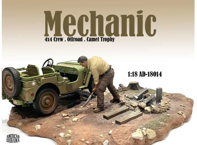 1/18 mechanic crew 4x4 offroad camel trophy #4