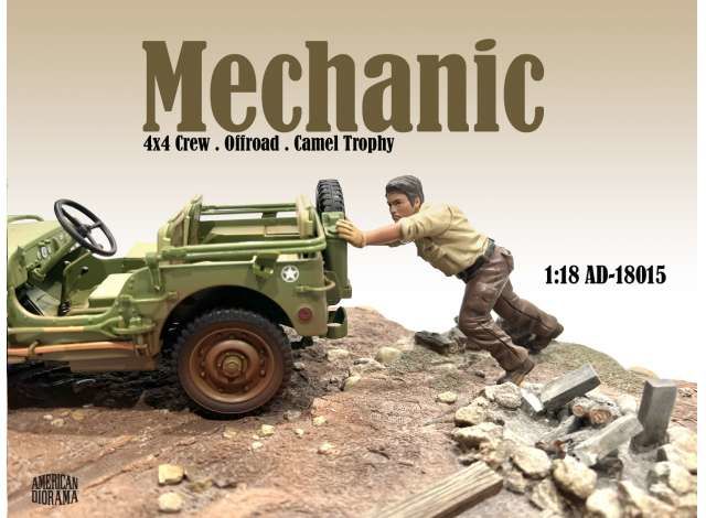 1/18 mechanic crew 4x4 offroad camel trophy #5