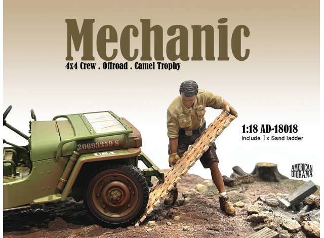 1/18 mechanic crew 4x4 offroad camel trophy #8