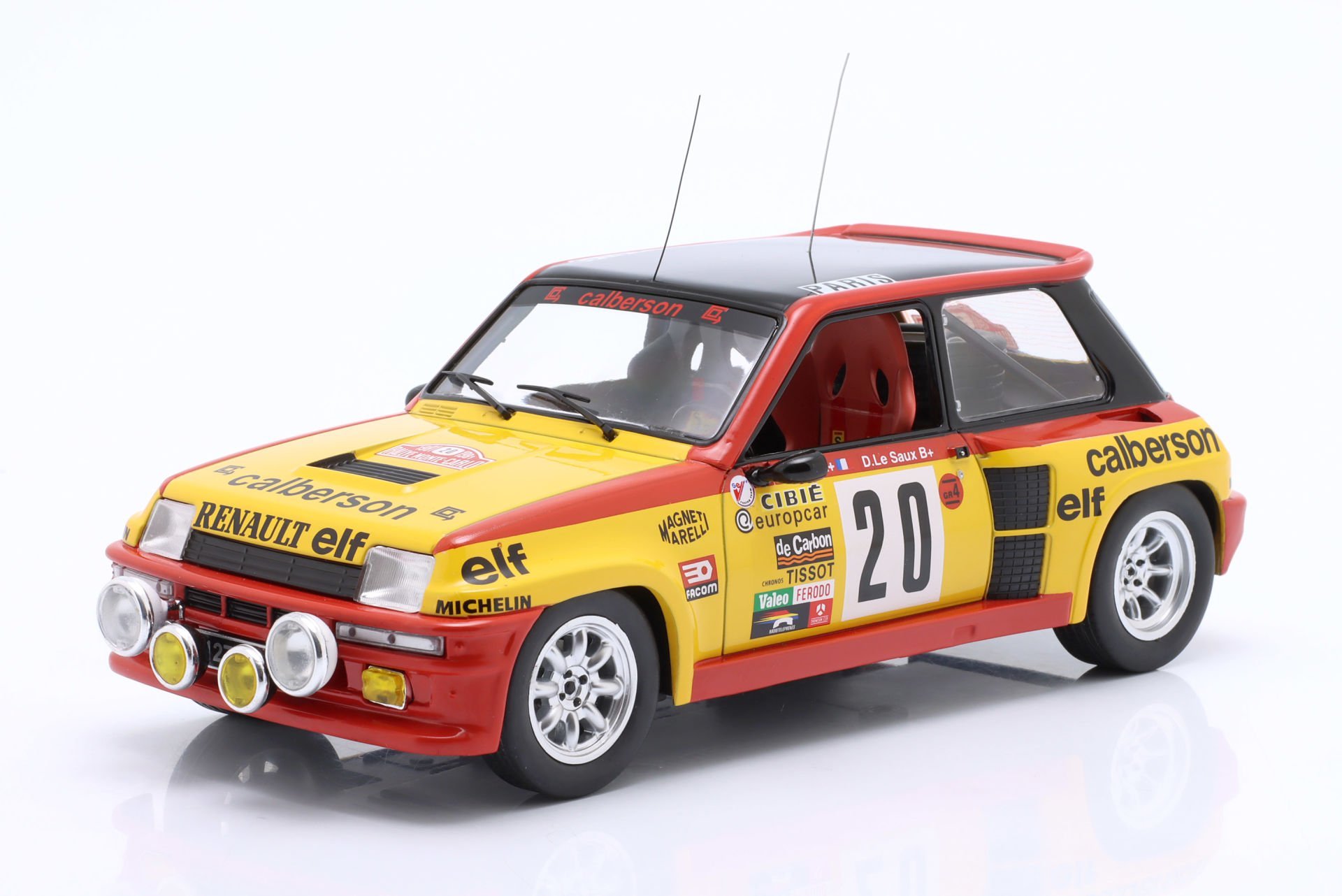 IXO-MODELS - RENAULT - R5 TURBO CALBERSON (night version) N 20 RALLY MONTECARLO 1981 B.SABY - D.LE SAUX