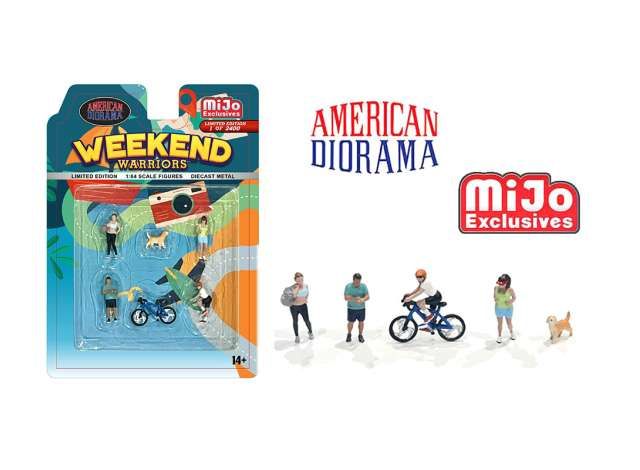 1/64 weekend warriors, diecast figure's