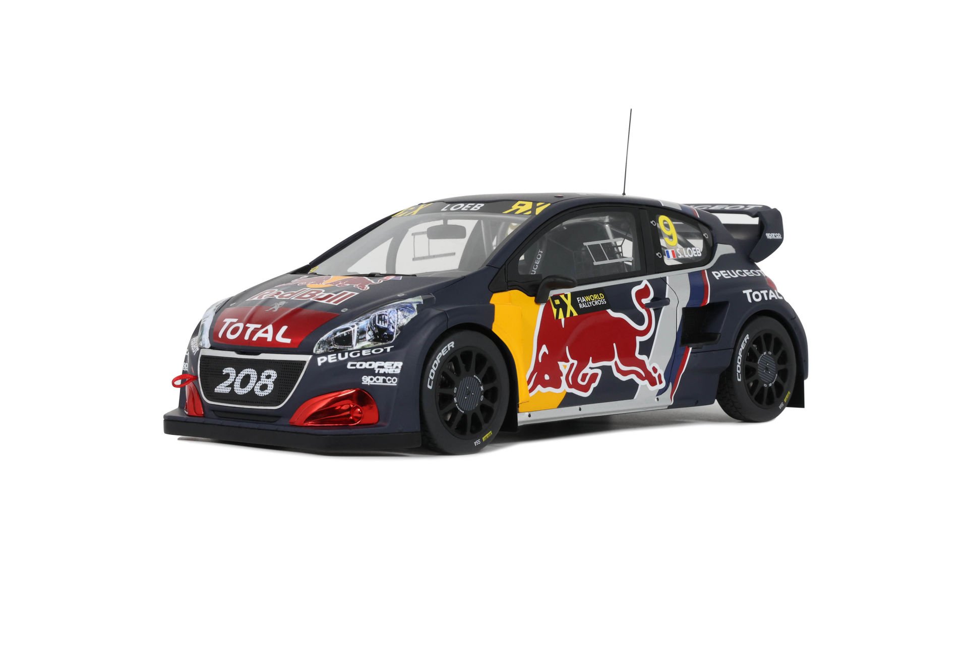 OTTO-MOBILE - PEUGEOT - 208 WRX TEAM PEUGEOT TOTAL N 9 WINNER RALLY WORLD RX BELGIUM 2018 SEBASTIEN LOEB
