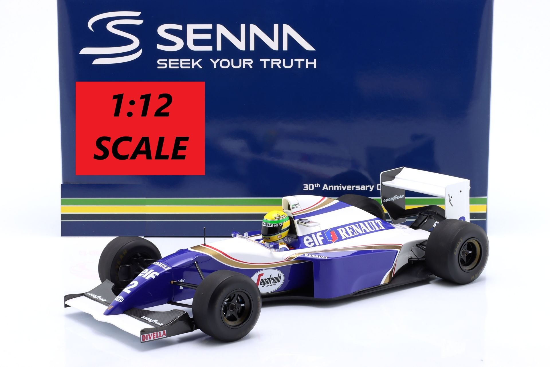 MINICHAMPS - WILLIAMS - F1 FW16 TEAM ROTHMANS RENAULT N 2 SAN MARINO GP DIRTY VERSION 1994 AYRTON SENNA