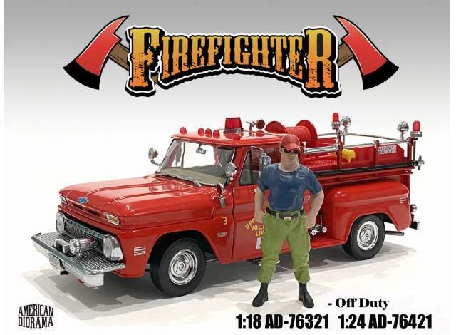 1/18 firefighters *off duty* figure