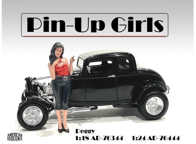 1/18 pin-up girl peggy figure