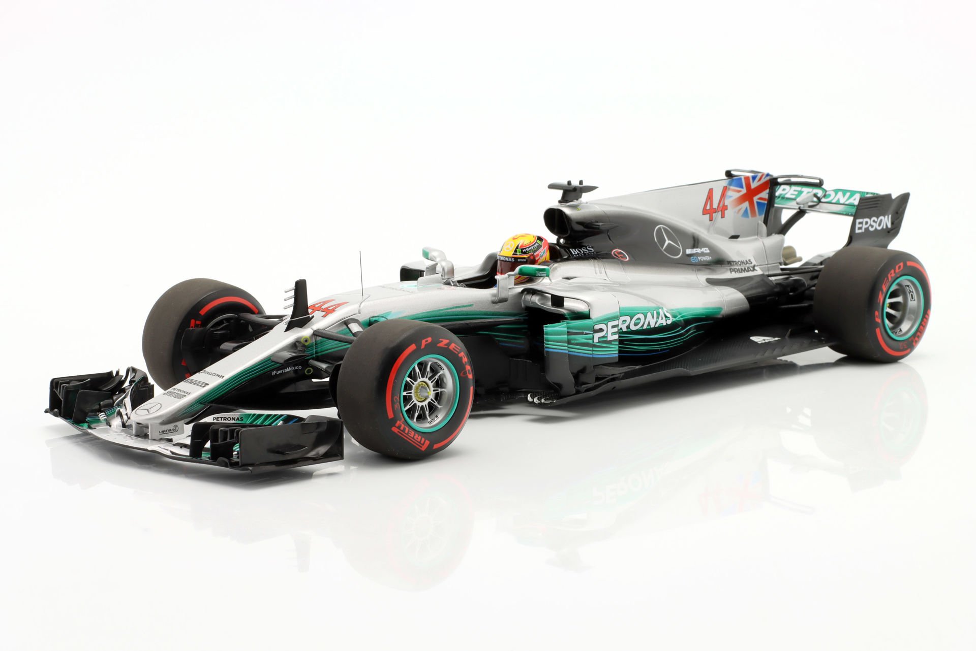 MINICHAMPS - MERCEDES GP - F1 W08 EQ POWER+ TEAM MERCEDES AMG N 44 WORLD CHAMPION SEASON 2017 LEWIS HAMILTON