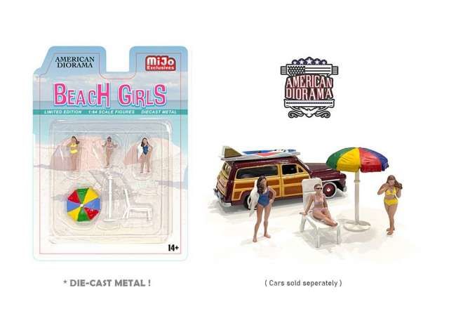 1/64 beach girls figure set