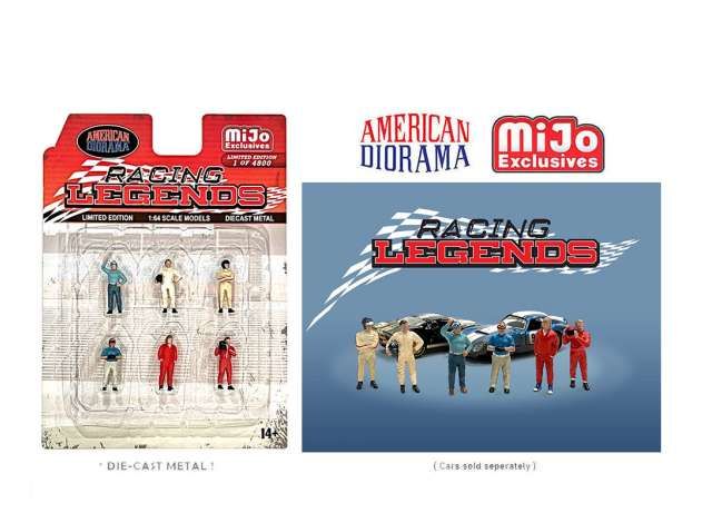 1/64 racing legends figure set, various