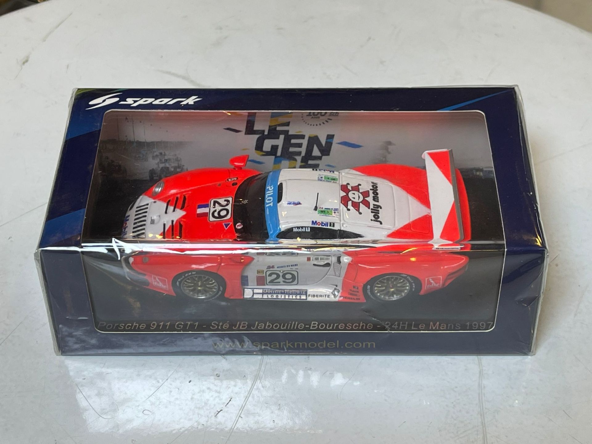 SPARK-MODEL - PORSCHE - 911 GT1 3.2L TURBO TEAM SOCIETE JB N 29 24h LE MANS 1997 A.FERTE - J.VON GARTZEN - O.THEVENIN