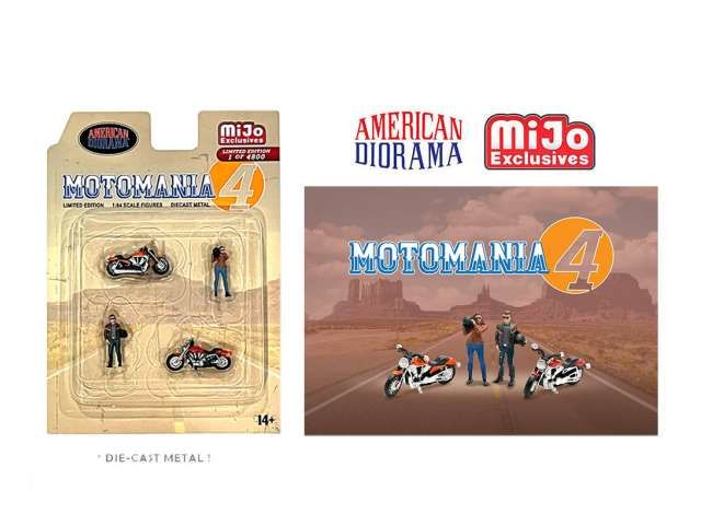 1/64 motomania #4 figure set, various