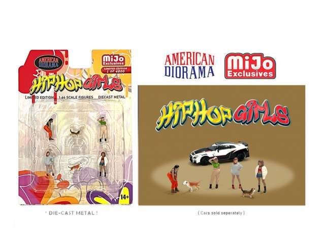 1/64 hip hop girls figure set, various
