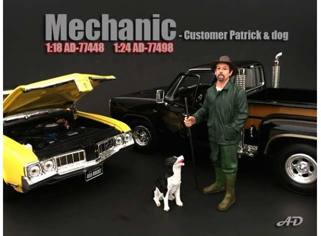 1/18 mechanic *customer patrick & dog*