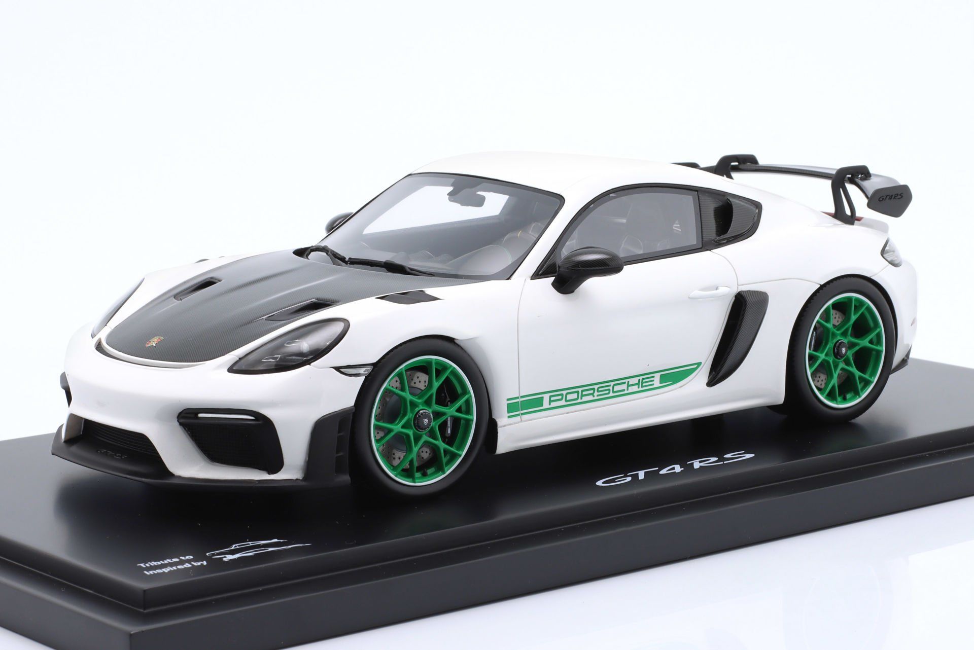 SPARK-MODEL - PORSCHE - 718 (982) CAYMAN GT4 RS 2021 - CON VETRINA - WITH SHOWCASE
