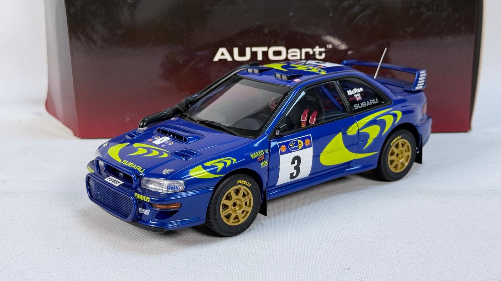 AUTOART - SUBARU - IMPREZA WRC N 3 WINNER RALLY SAFARI 1997 COLIN MCRAE - NICKY GRIST