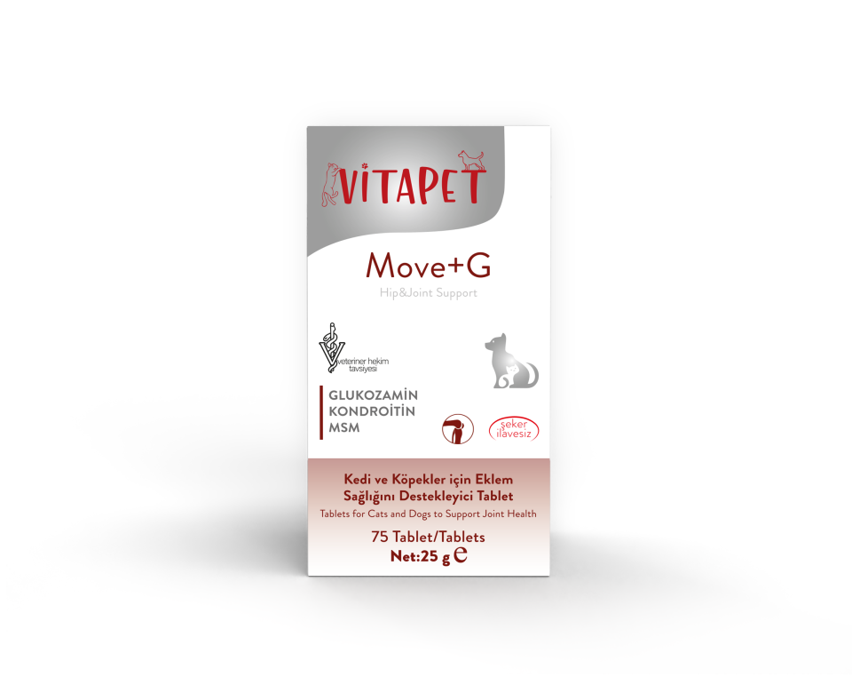 Vitapet Move+g Glucosamine Tablet (Kedi ve Köpekler İçin Eklem Ve Kas Desteği)